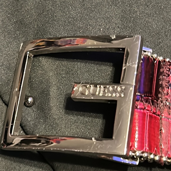 Vintage Studded Rhinestone Guess Belt (100cm) - Picture 3 of 3